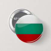 Glossy Ronde Bulgaarse vlag Button 5,7 Cm (Voorkant /achterkant)