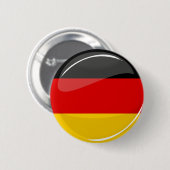 Glossy Ronde Duitse vlag Ronde Button 5,7 Cm (Voorkant /achterkant)