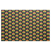 Glossy Ronde glimlachend Ghanese vlag Stof (Yard (91,4 cm))