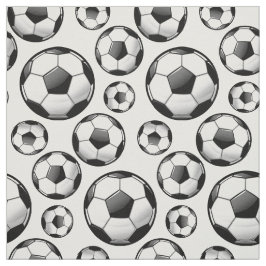 Glossy Ronde Voetballen White Stof
