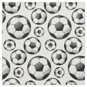 Glossy Ronde Voetballen White Stof