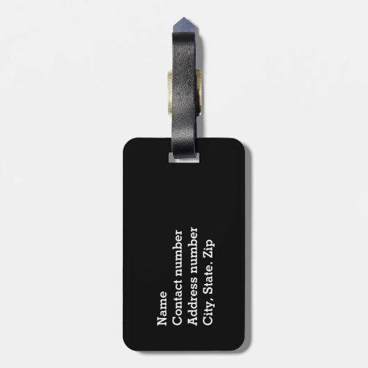 Glossy Ronde Zuid-Afrikaanse vlag Bagagelabel (Achterkant verticaal)