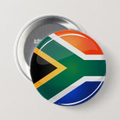 Glossy Ronde Zuid-Afrikaanse vlag Ronde Button 7,6 Cm (Voorkant /achterkant)