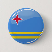 Glossy Round Aruba-vlag