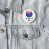 Glossy Round Bisexuality Flag Ronde Button 5,7 Cm (In situ)
