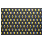 Glossy Round Flag op Barbados Stof (Yard (91,4 cm))