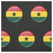 Glossy Round Ghanian Flag Stof (Swatch)
