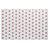 Glossy Round Haitian Flag Stof (Yard (91,4 cm))
