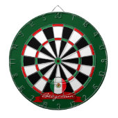 Glossy Round Mexicaanse vlag Dartbord (Voorkant)