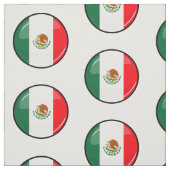 Glossy Round Mexicaanse vlag Stof (Swatch)