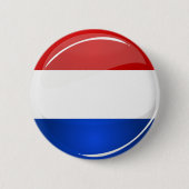 Glossy Round Netherlands vlag Ronde Button 5,7 Cm (Voorkant)