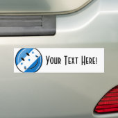 Glossy Round Smiling Honduran Flag Bumpersticker (Op auto)