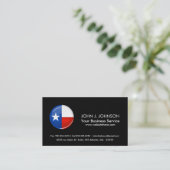 Glossy Round Texas Flag Visitekaartje (Staand voorkant)