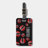 Glossy Round Trinidad en Tobago Bagagelabel (Voorkant verticaal)