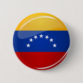 Glossy Round Venezuela vlag Ronde Button 5,7 Cm (Voorkant)
