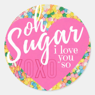Glossy Sticker - Oh Sugar - Valentijnsdag