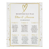 Glossy We doen wit en goud zitplan Perfect Poster (Voorkant)