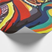 Glossy Wrapping Paper, Afrikaanse Vrouwenpapegaai Cadeaupapier (Hoek)