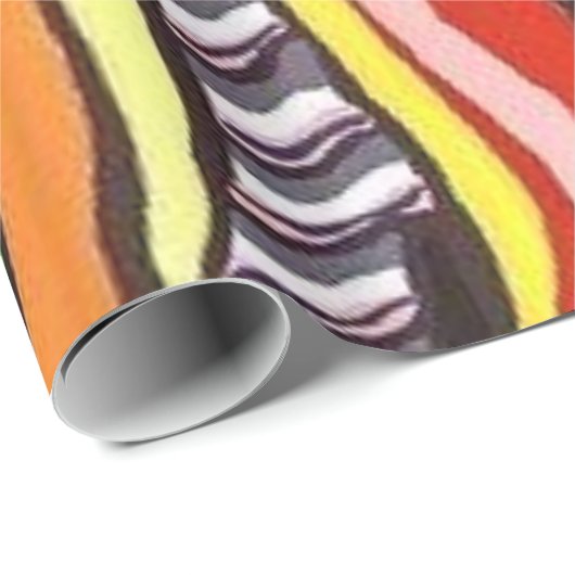 Glossy Wrapping Paper, Afrikaanse Vrouwenpapegaai Cadeaupapier (Rol Hoek)