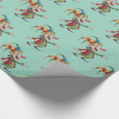 Glossy Wrapping Paper April Fool's Day Joker  Cadeaupapier (Hoek)