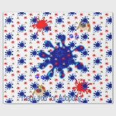 Glossy Wrapping Paper, Bedankt voor het aannemen v Cadeaupapier (Vlak)