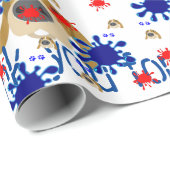Glossy Wrapping Paper, Bedankt voor het aannemen v Cadeaupapier (Rol Hoek)