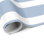 Glossy Wrapping Paper Blue & White Stripe Cadeaupapier (Rol Hoek)