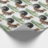 Glossy Wrapping Paper French Bird Cadeaupapier (Hoek)