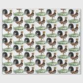 Glossy Wrapping Paper French Bird Cadeaupapier (Vlak)