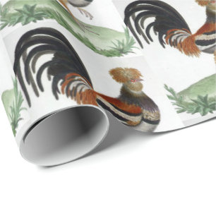 Glossy Wrapping Paper French Bird Cadeaupapier