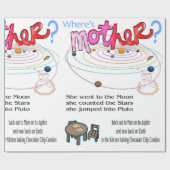 Glossy Wrapping Paper Happy Moederdag Waar is Cadeaupapier (Vlak)