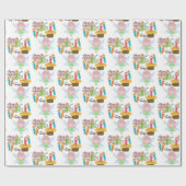 Glossy Wrapping Paper Maak een Wish Cupcake Cadeaupapier (Vlak)