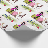 Glossy Wrapping Paper, Paris France Vacation Cadeaupapier (Hoek)
