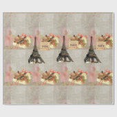 Glossy Wrapping Paper Paris Frankrijk Cadeaupapier (Vlak)