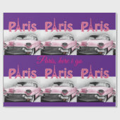 Glossy Wrapping Paper Paris Frankrijk Cadeaupapier (Vlak)