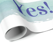 Glossy Wrapping Paper Pastel Colors He said Yes! Cadeaupapier (Rol Hoek)