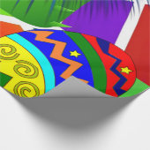 Glossy Wrapping Paper, Viva Mexico Cactus Banjos Cadeaupapier (Hoek)