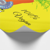 Glossy wrapping Paper, wortel 100% Vegan Cadeaupapier (Hoek)