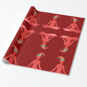 Glossy Wrapping Paper Yoga Nieuwjaar Cadeaupapier (Uitgerold)