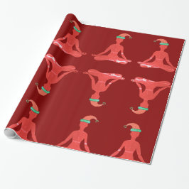 Glossy Wrapping Paper Yoga Nieuwjaar Cadeaupapier
