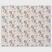 Glossy Wrapping Papier Kat Vis Cactus Meow Paws (Vlak)