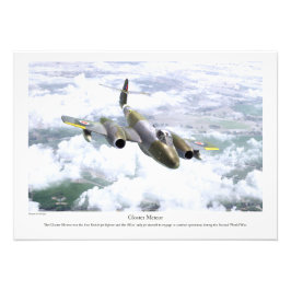 Gloster Meteor Foto Afdruk
