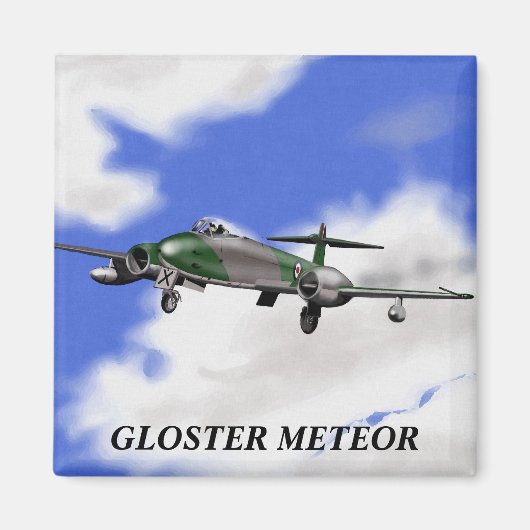 Gloster Meteor Magnet (Voorkant)