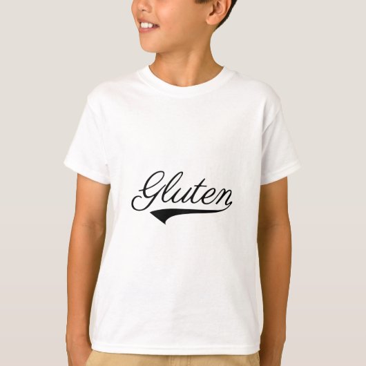 Gloten met wasgoed t-shirt (Voorkant)
