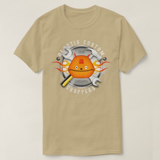 Glottis Custom Choppers T-shirt (Design voorkant)