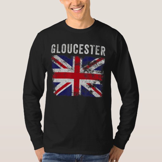 Gloucester Britse Vlaggenunie Jack Cool T-shirt (Voorkant)