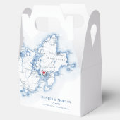 Gloucester Cape Ann bestemming bruiloft elegant Bedankdoosjes (Geopend)