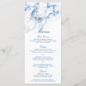 Gloucester Cape Ann Kaart Elegant Navy Script (Voorkant)