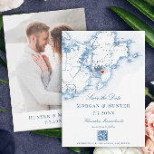 Gloucester Cape Ann Save the Date Elegante QR-code