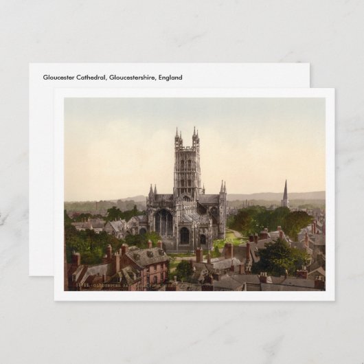 Gloucester Cathedral I, Gloucestershire, Engeland Briefkaart (Voorkant / Achterkant)